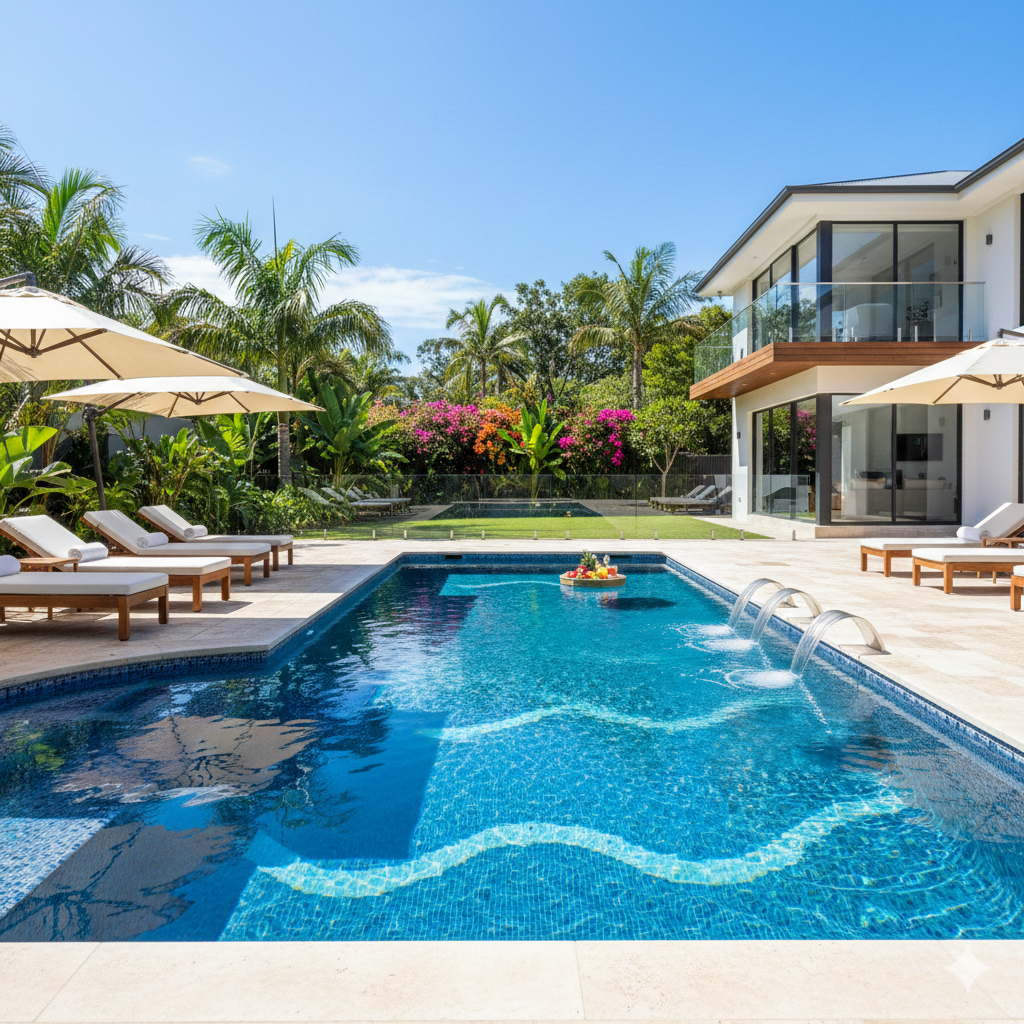 Piscina residencial com tratamento Ionfix